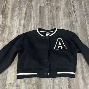 Zara Black Varsity Jacket for Kids